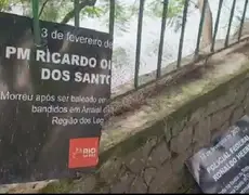 Placas com homenagens a policiais e crianças mortas no Rio são vandalizadas