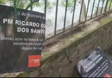 Placas com homenagens a policiais e crianças mortas no Rio são vandalizadas