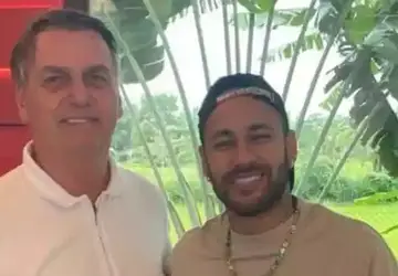 Neymar recebe visita de Jair Bolsonaro na sua mansão em Mangaratiba, no Rio
