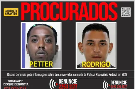 Disque Denúncia pede informações dois suspeitos de envolvimento na morte de Policial Rodoviário 