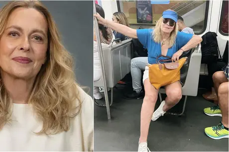 Atriz Maria Zilda Bethlem anda de metrô pela primeira vez no Rio