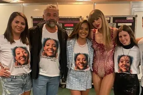 Família de Ana Clara Benevides encontra Taylor Swift em último show da cantora no Brasil
